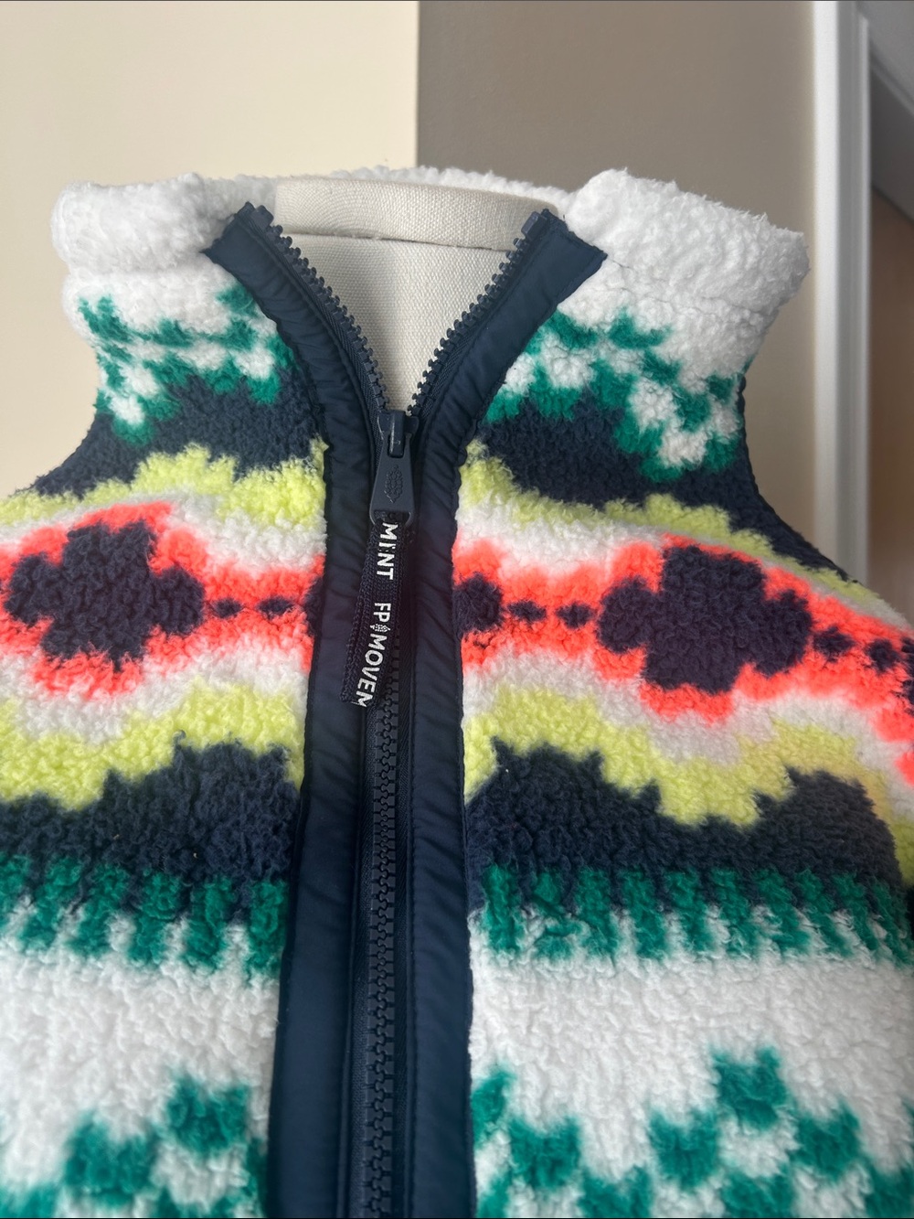 FREE PEOPLE x movement Mountain High Printed Half Zip Fleece size medium - Picture 7 of 11